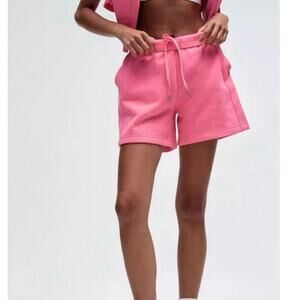 NWOT Lululemon Scuba Shorts Sz4~Sakura Pink~ High Rise Soft Sweatpants Fabric